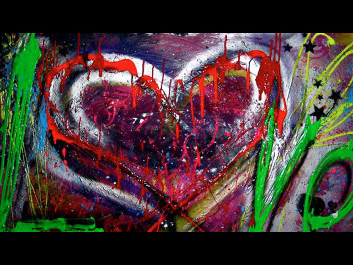 Jessica Gorlicky paints and performs to her own beat