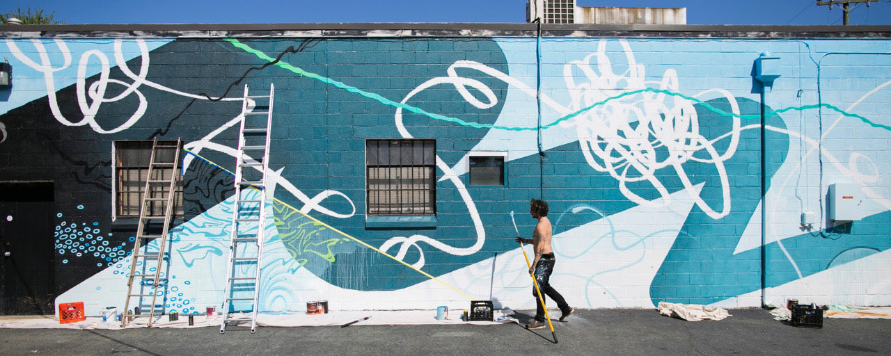It’s been a colorful life for muralist Mickael Broth