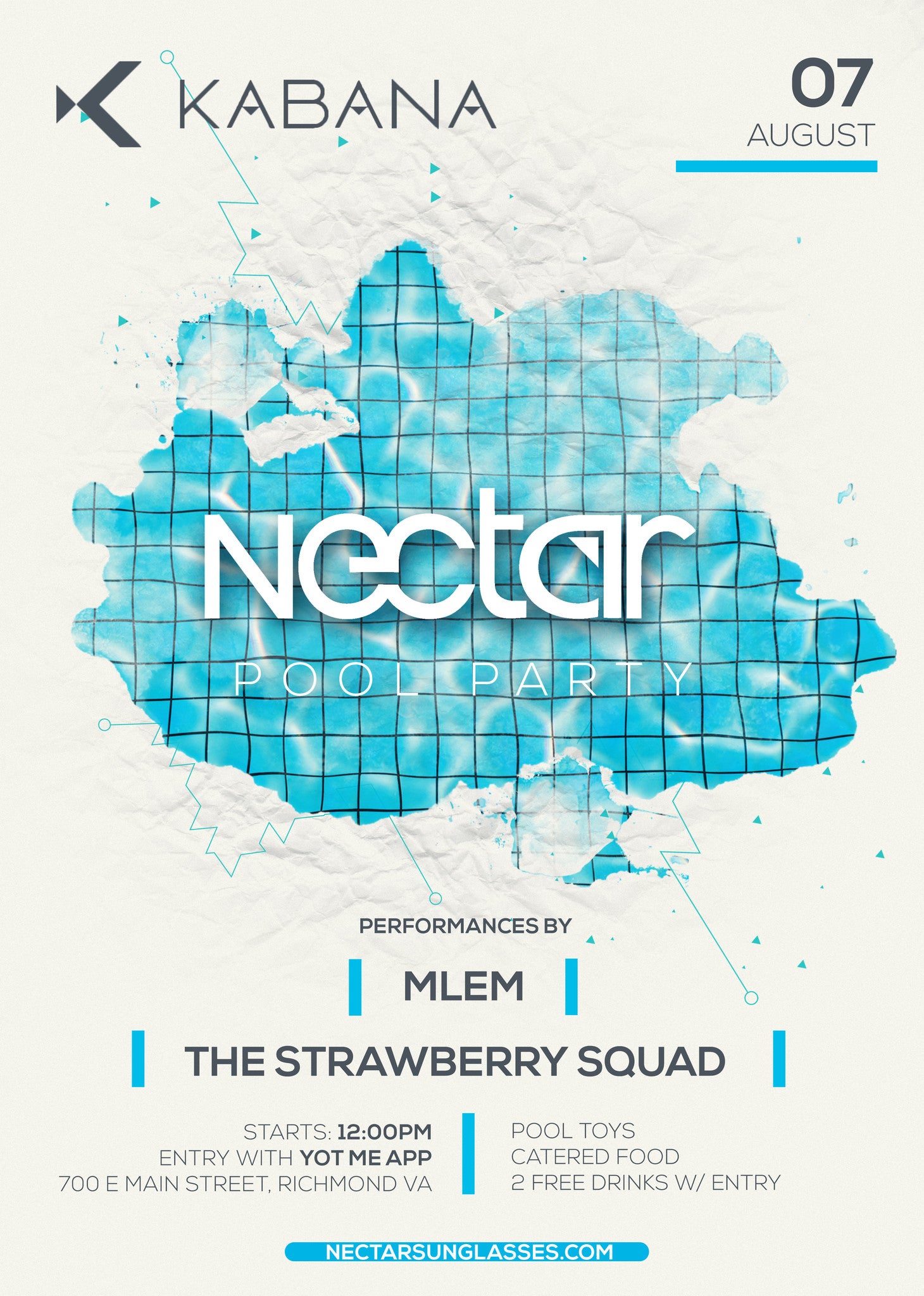 Pool Party Invitation For Product Launch