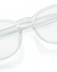 Cambridge Blue Light Blockers in clear, overhead view