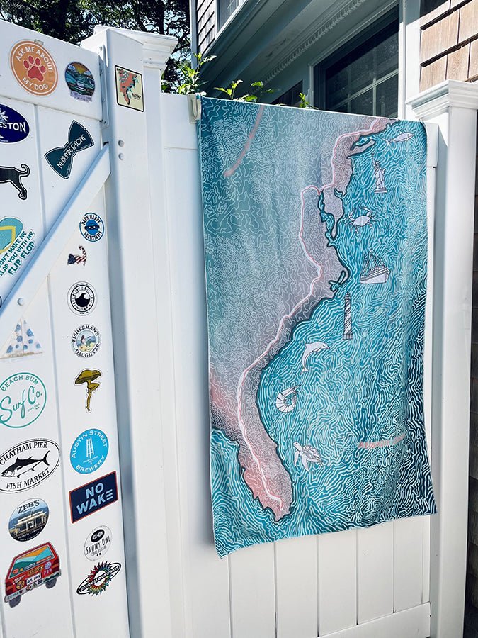 Coastal Cruisin' Microfiber Beach Towel