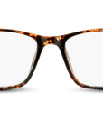 Raleigh Blue Light Blockers in fire tortoise, front view