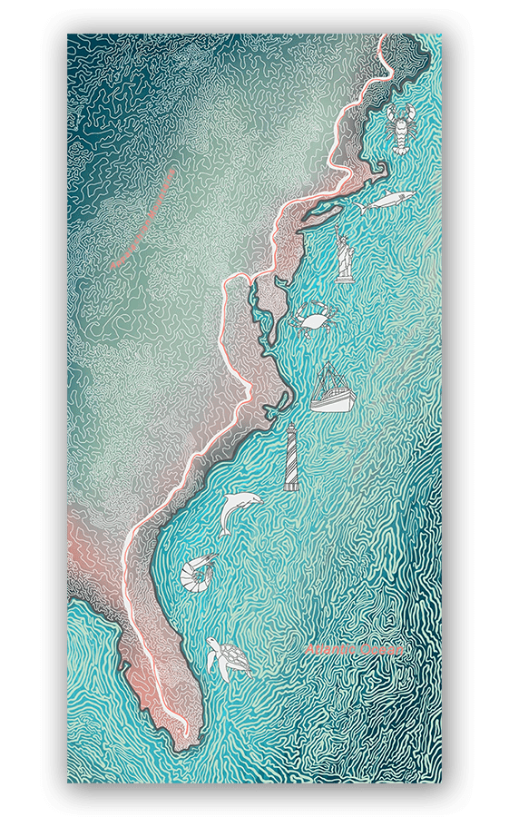 Coastal Cruisin' Microfiber Beach Towel