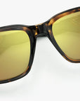 Brown Tortoise Frame - Gold Lens