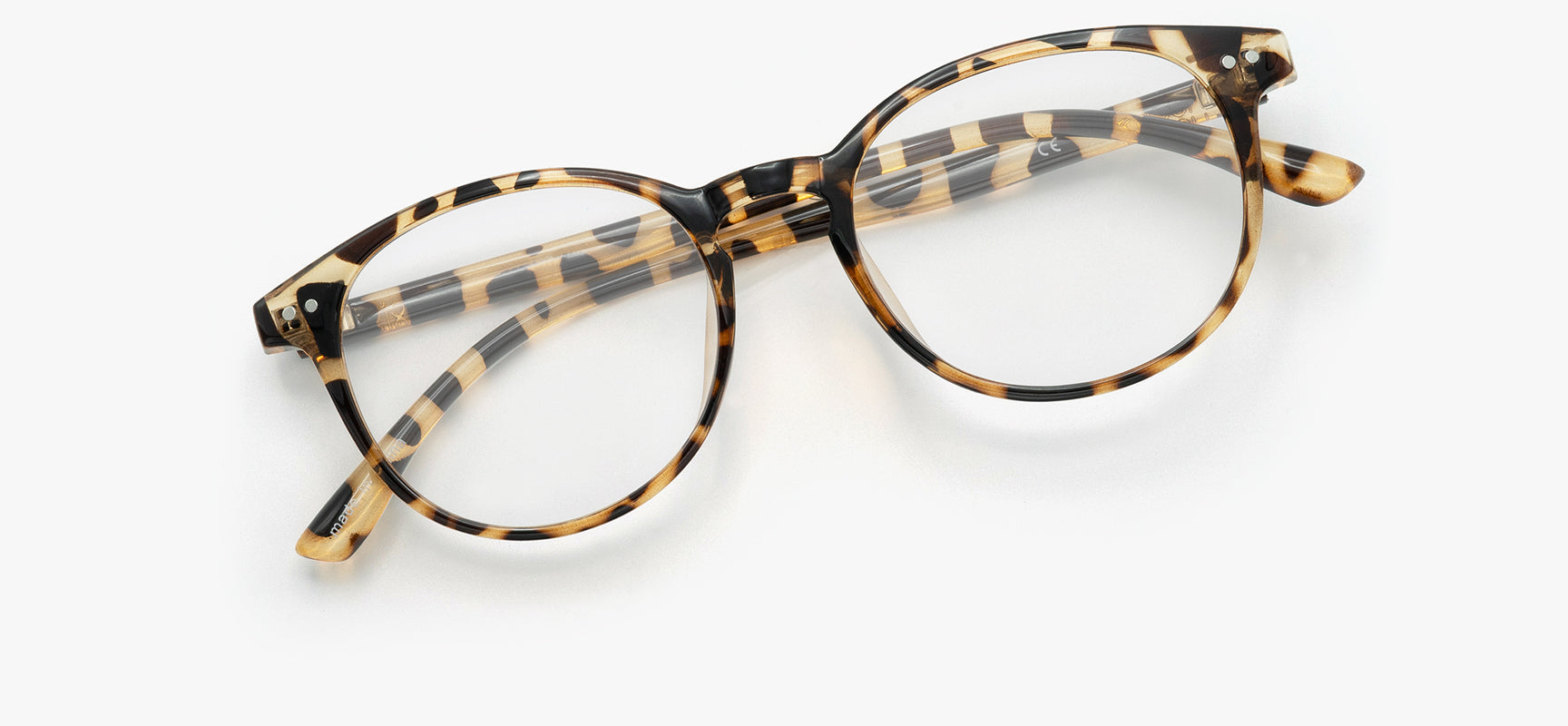 Brown Tortoise Round Frame