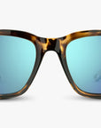 Brown Tortoise Frame - Blue Lens