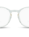 Cambridge Blue Light Blockers in clear, angled view 