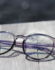 Cambridge Blue Light Blockers in transparent grey, lifestyle photo 