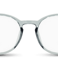 Cambridge Blue Light Blockers in transparent grey, angled view 