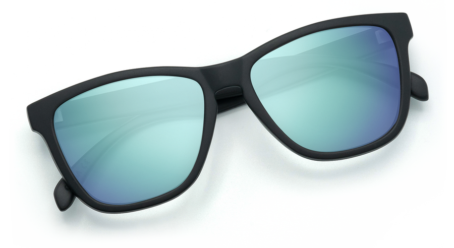 Black Frame - Blue Lens