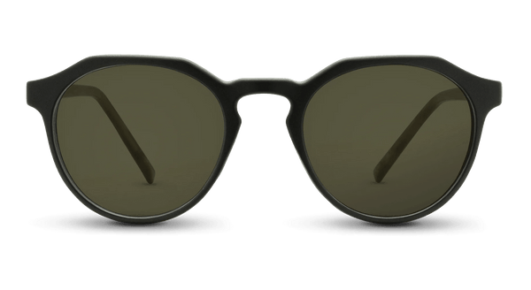 Wynwood Sunglasses in black frame G15 lens, front view #color_black-frame-g15-lens