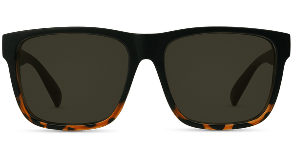 Asbury Park Sunglasses in black and tortoise frame G15 lens, front view #color_black-and-tortoise-frame-G15-lens