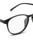 Cambridge XL Blue Light Blockers in black, angled view 
