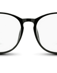 Cambridge XL Blue Light Blockers in black, front view 
