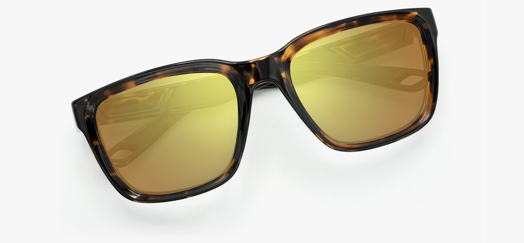 Brown Tortoise Frame - Gold Lens