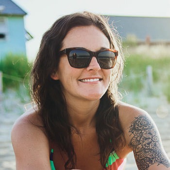 Luray Amber Tortoise Frame - Gradient Amber Polarized Lens