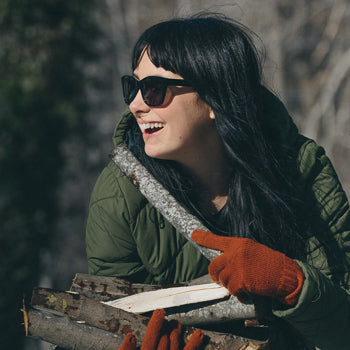 Luray Black Frame Green Polarized Lens